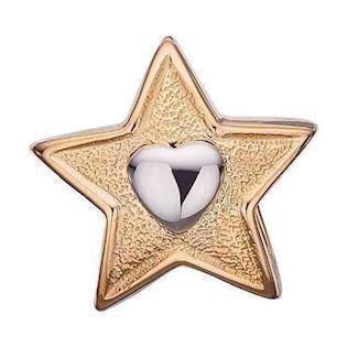 Køb dit  Stjerne med sølv hjerte fra Christina smykker hos Ur-Tid.dk
